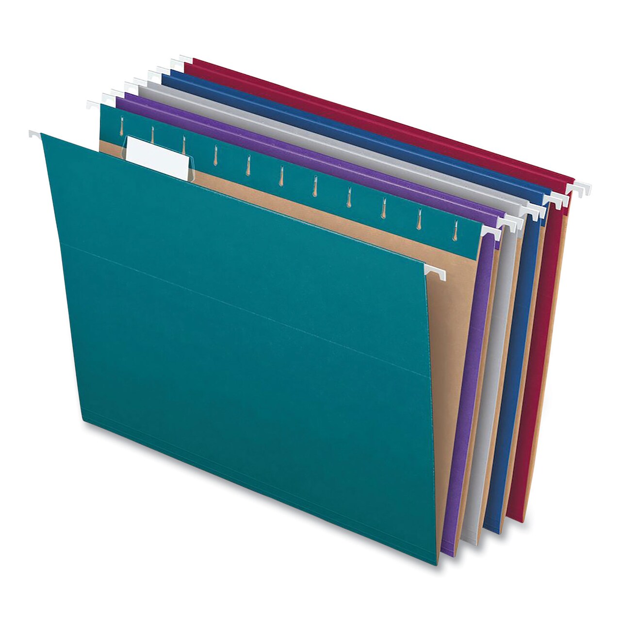 Pendaflex Recycled Hanging File Folders 1/5-Cut Tab Letter Size Assorted Colors 25/Box